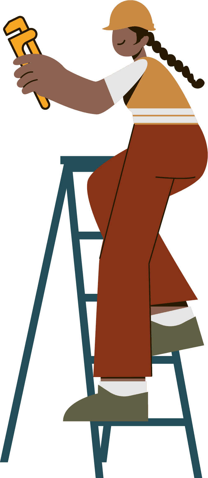 An electrician ready to complete a client job